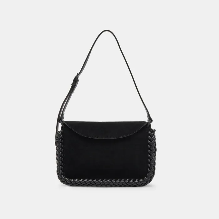 Harper Shoulder Bag Black Suede Women Dolce Vita Handbags
