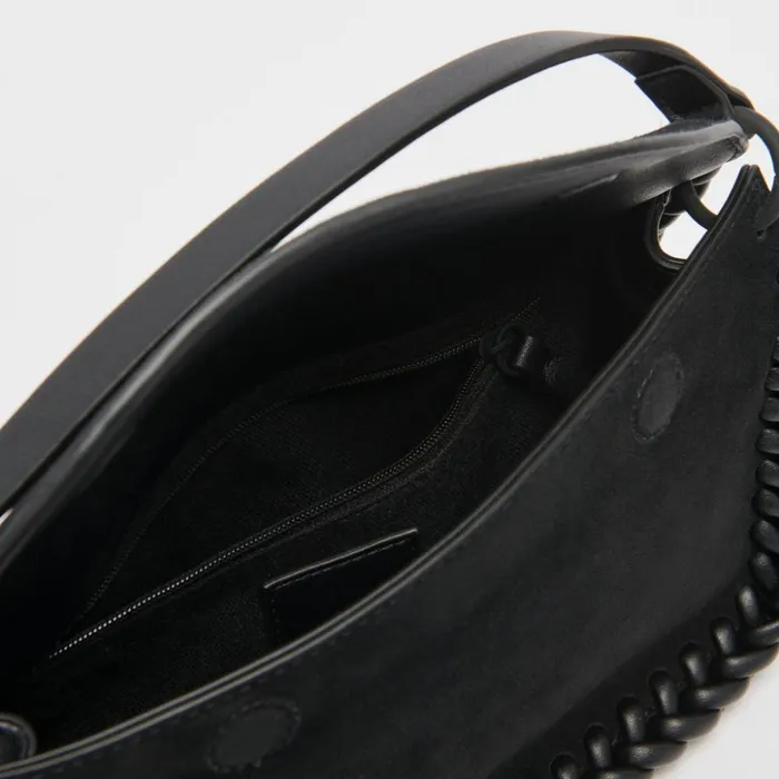 Harper Shoulder Bag Black Suede Women Dolce Vita Handbags