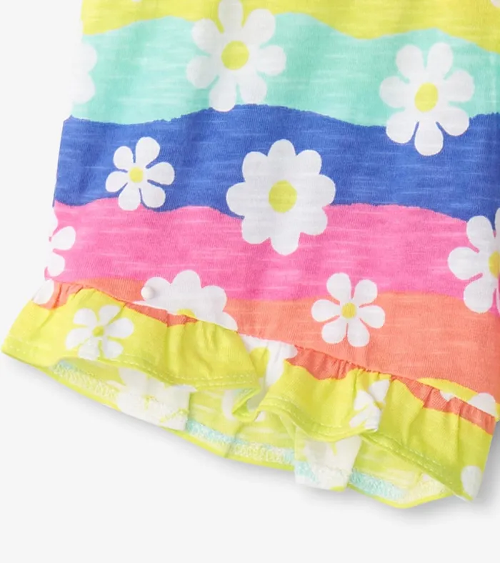 Hatley Baby and Toddler Girls Groovy Flowers Ruffle Shorts Baby and Toddler Bottoms