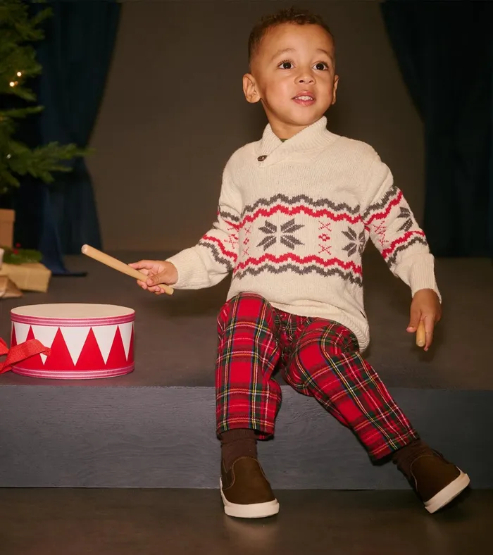 Hatley Baby and Toddler Holiday Knit Pullover Sweater Baby and Toddler Bottoms
