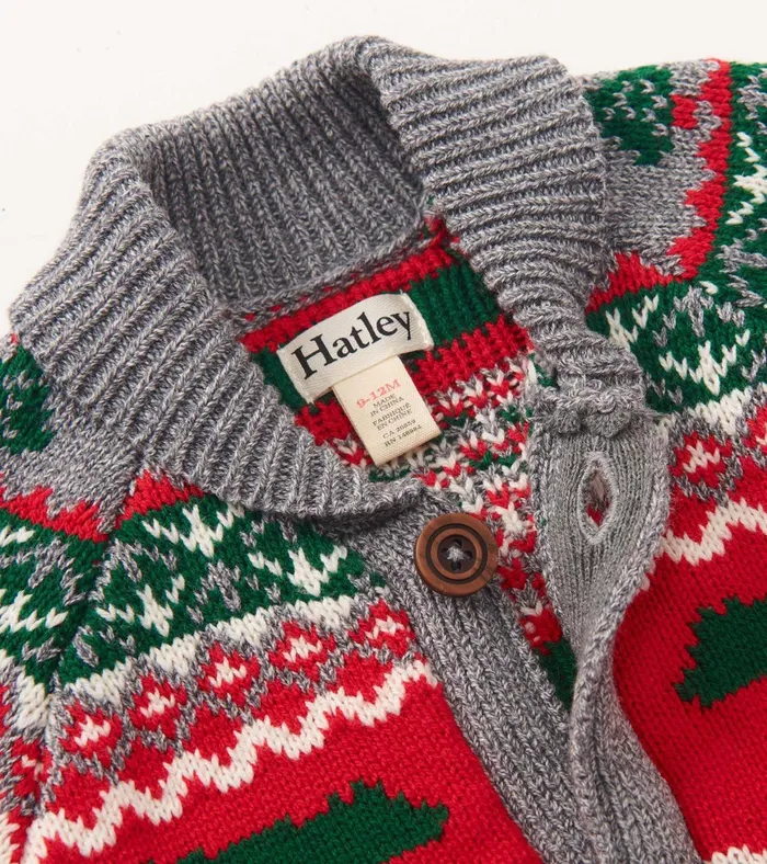 Hatley Baby and Toddler Knit Bear Shawl Collar Cardigan Baby and Toddler Sweaters