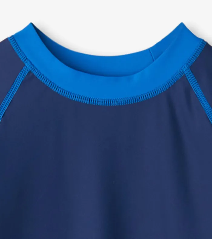 Hatley Boys Nautical Colourblock Long Sleeve Rashguard Boys Swimwear