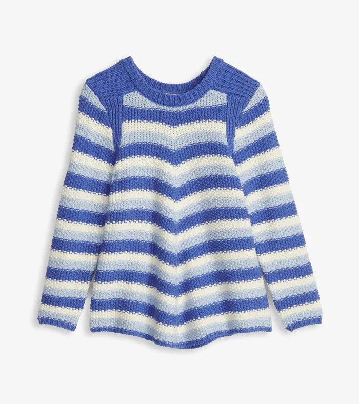 Hatley Chevron Swing Sweater 8211 Navy Blue Women Sweaters