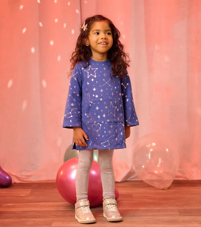 Hatley Constellation Terry Dress Baby and Toddler Dresses