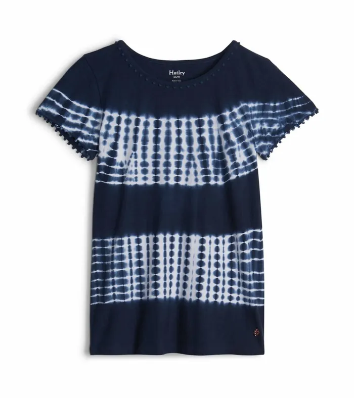 Hatley Emma Tee 8211 Waterside Tie Dye Women Tops