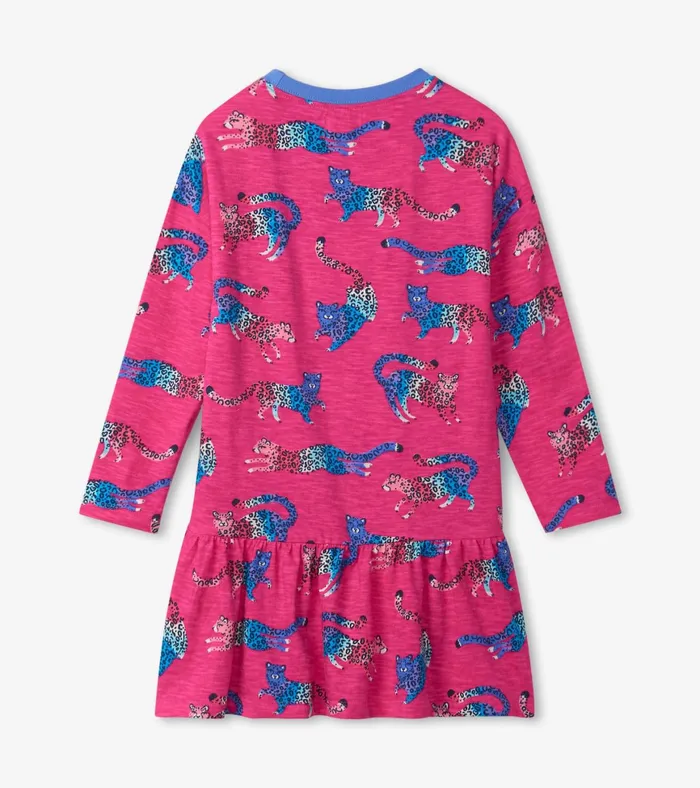 Hatley Fab Cheetahs Front Pocket Dress Girls Dresses