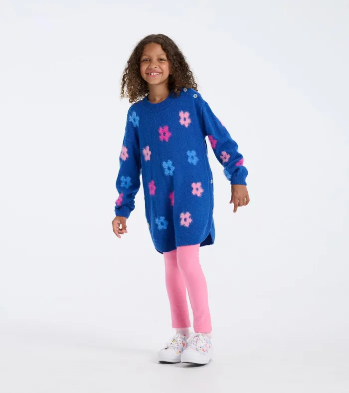 Hatley Girls Bold Flowers Sweater Tunic Girls Sweaters