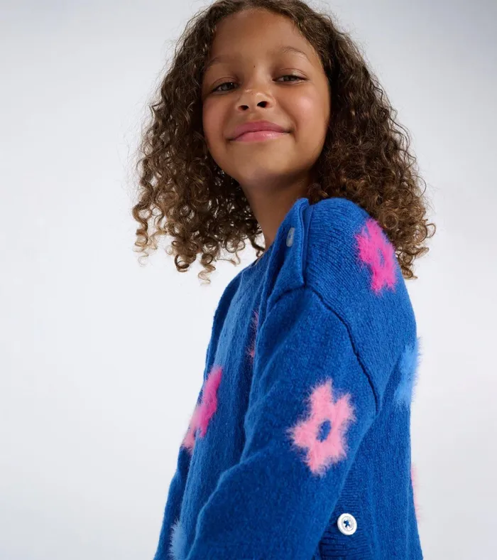 Hatley Girls Bold Flowers Sweater Tunic Girls Sweaters