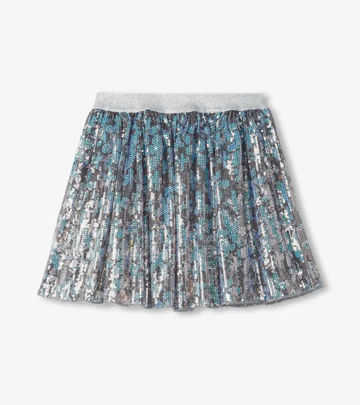 Hatley Girls Flower Shimmer Sequin Tulle Skirt Girls Bottoms