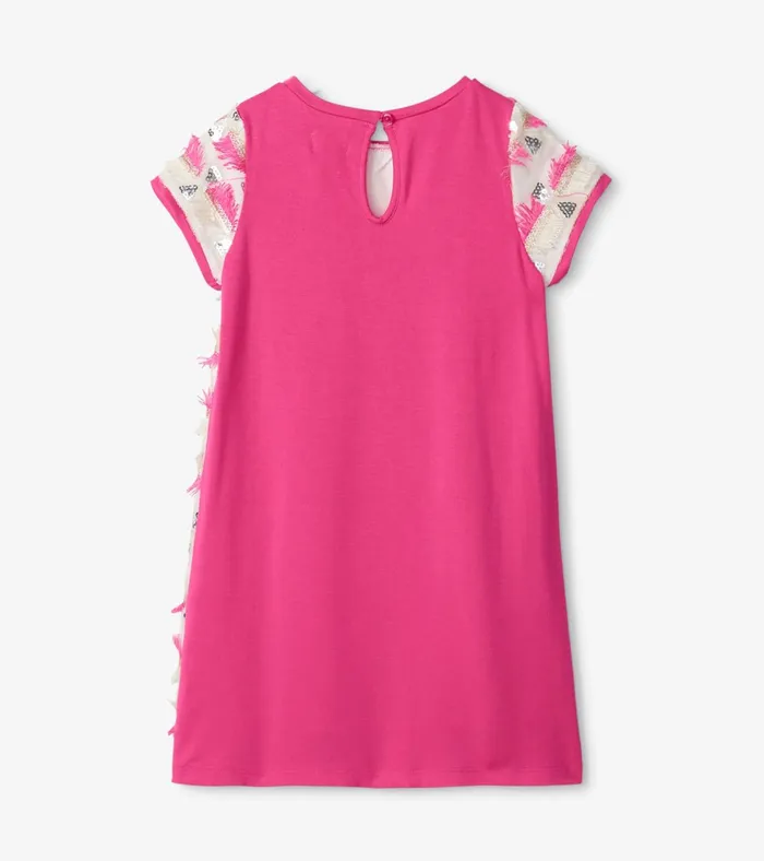 Hatley Girls Geometric Sequins Cap Sleeve Dress Girls Dresses