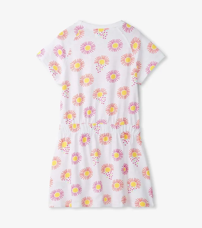 Hatley Girls Heart Suns Cinched Waist Dress Girls Dresses