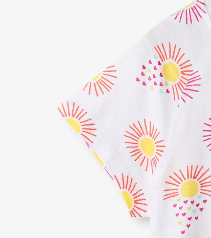 Hatley Girls Heart Suns Cinched Waist Dress Girls Dresses