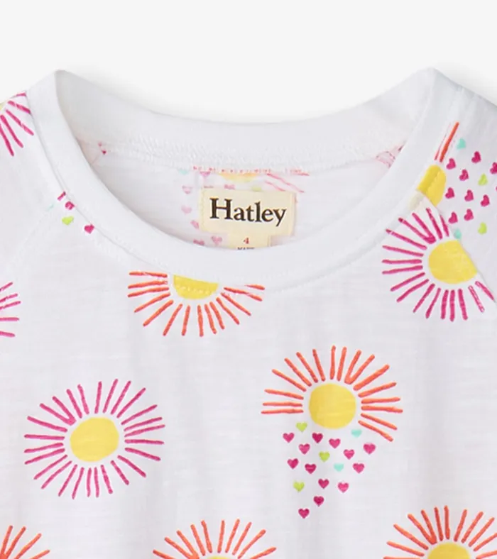 Hatley Girls Heart Suns Cinched Waist Dress Girls Dresses