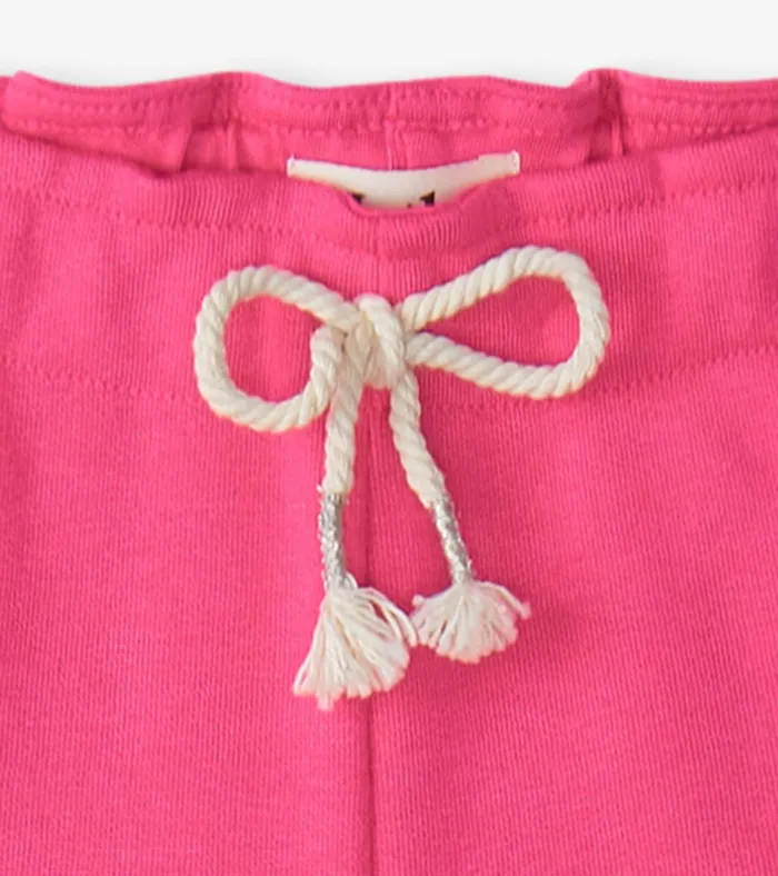 Hatley Girls Pink Paper Bag Shorts Girls Bottoms