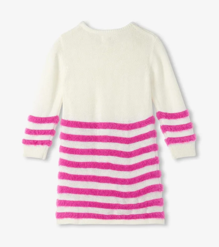 Hatley Girls Rose Violet Sweater Dress Girls Dresses