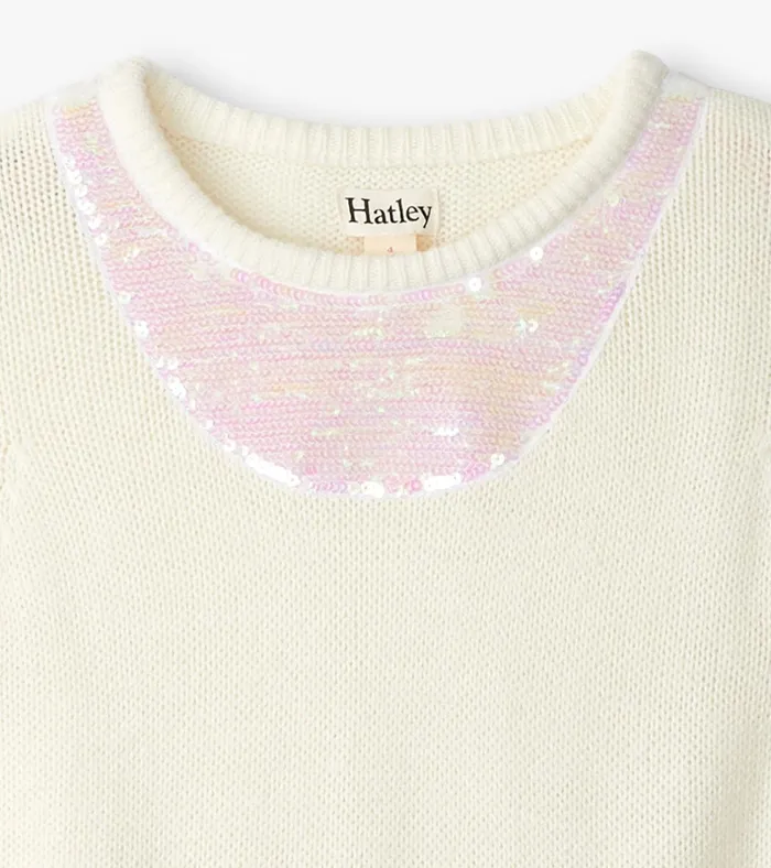 Hatley Girls Rose Violet Sweater Dress Girls Dresses
