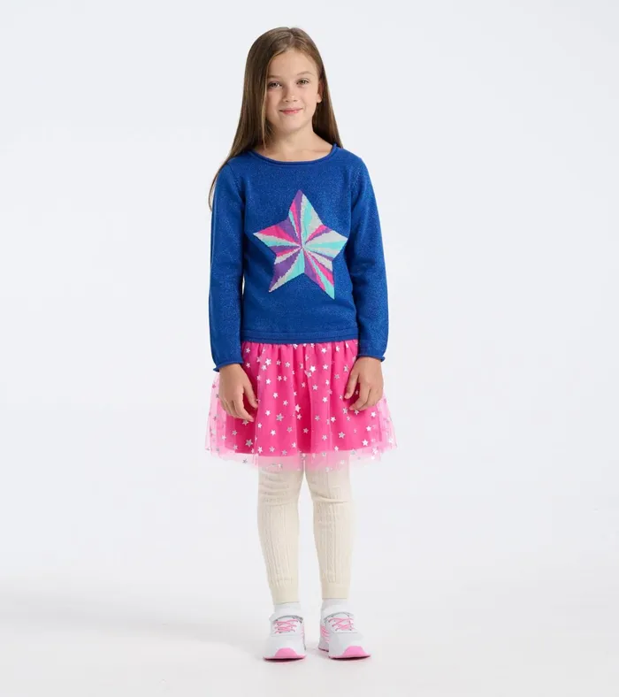 Hatley Girls Star Power Drop Waist Tulle Dress Girls Dresses