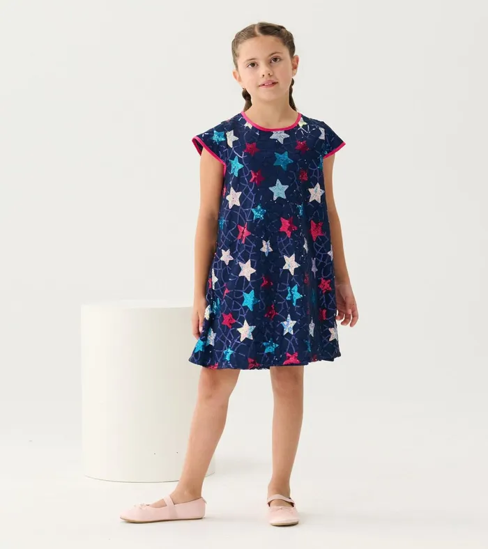 Hatley Girls Starry Sky Party Dress Girls Dresses
