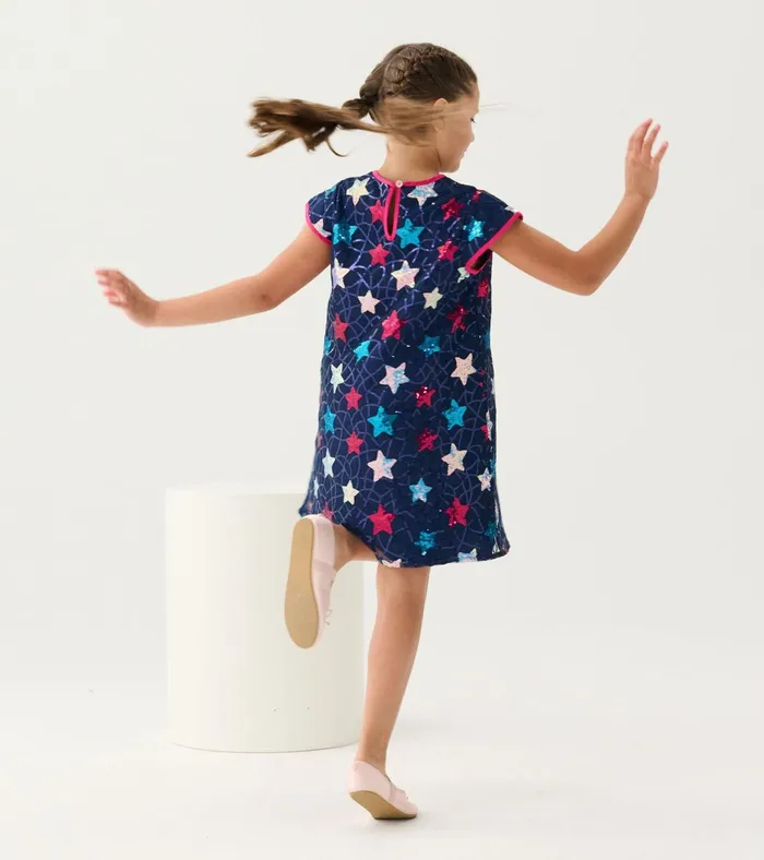 Hatley Girls Starry Sky Party Dress Girls Dresses