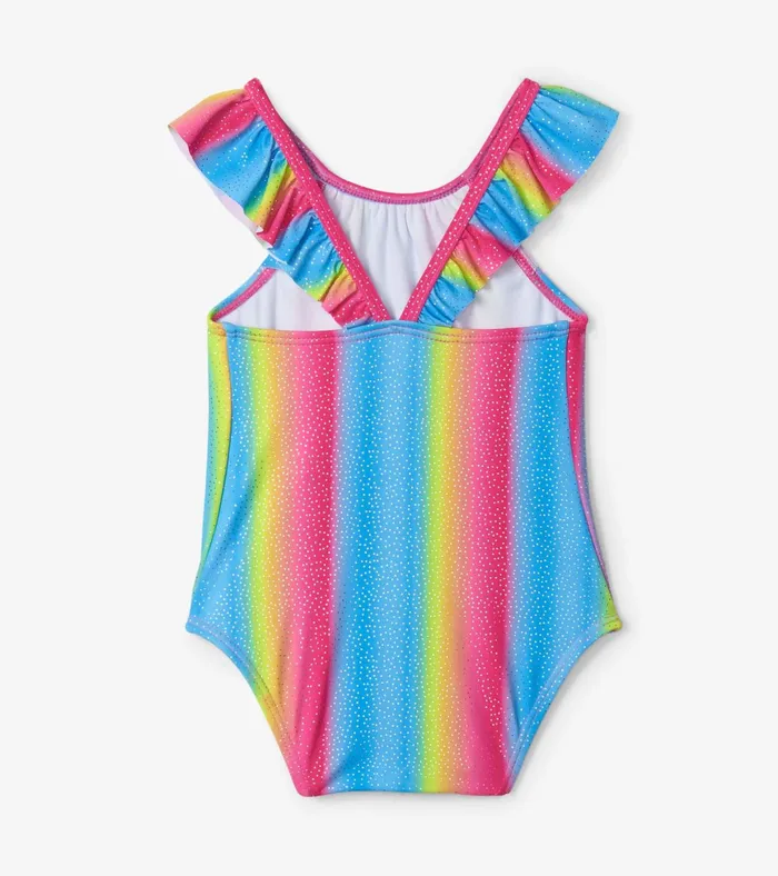 Hatley Jelly Bean Rainbow Baby Ruffle Swimsuit Baby and Toddler Swimwear