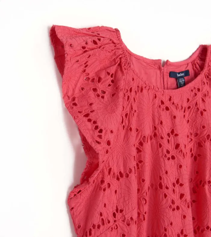 Hatley Kaia Eyelet Dress 8211 Rouge Red Women Dresses