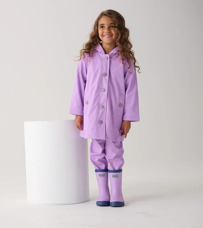 Hatley Lilac Rain Pants Girls Rainwear