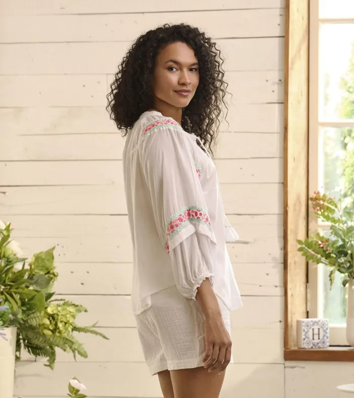Hatley Naomi Blouse 8211 Fresh White Women Tops