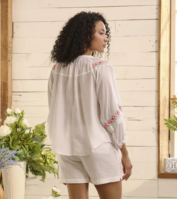 Hatley Naomi Blouse 8211 Fresh White Women Tops