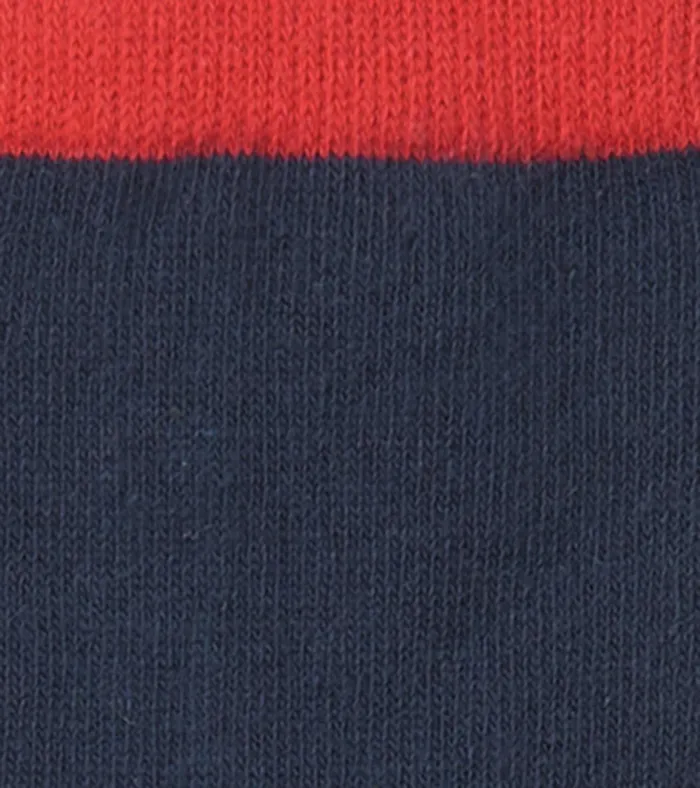 Hatley Navy and Red Crew Socks GirlsBoys Footwear