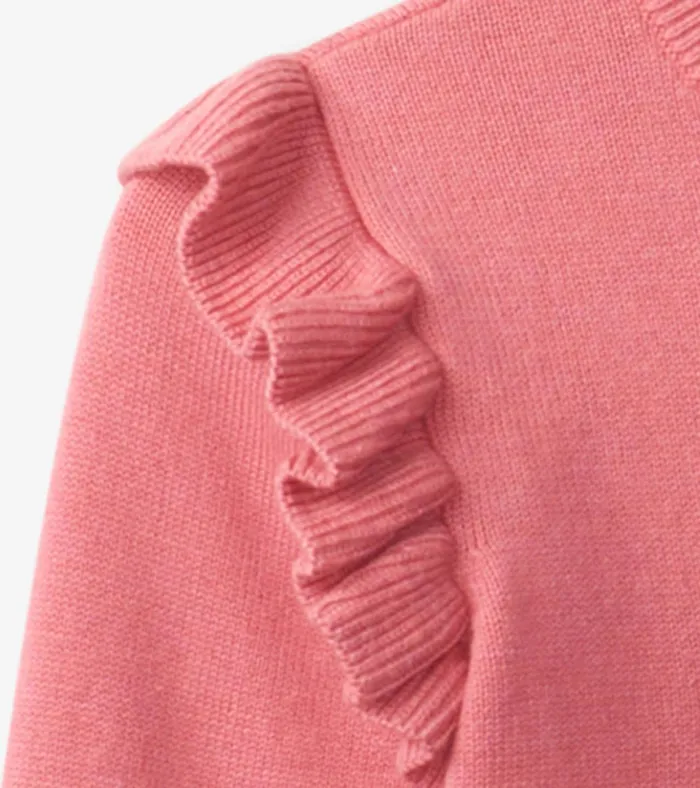 Hatley Striped Heart Ruffle Sleeve Sweater Baby and Toddler Sweaters