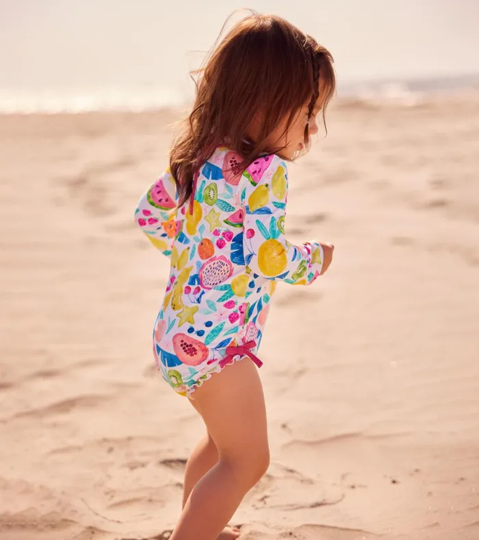 Hatley Summer Fruit Baby Rashguard Swimsuit Baby and Toddler Swimwear