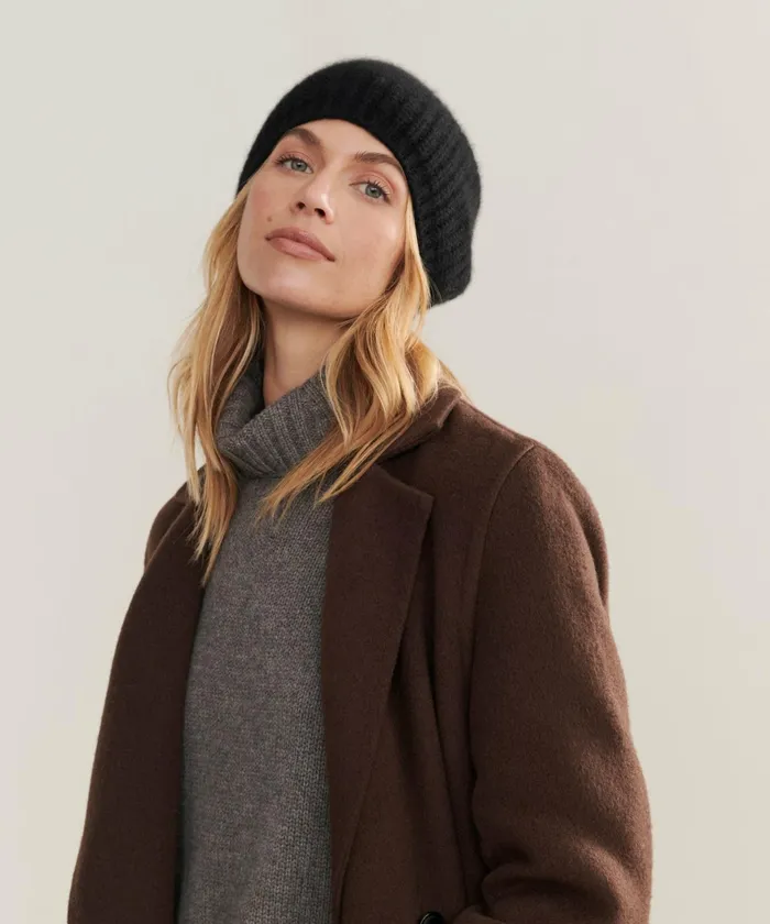 Hats and Beanies Women Jenni Kayne Cashmere Alpine Beanie Black