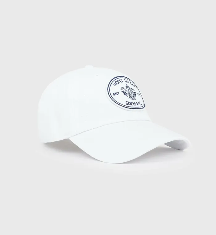 Hats Women Sporty and Rich Eden Crest Hat 8211 WhiteNavy