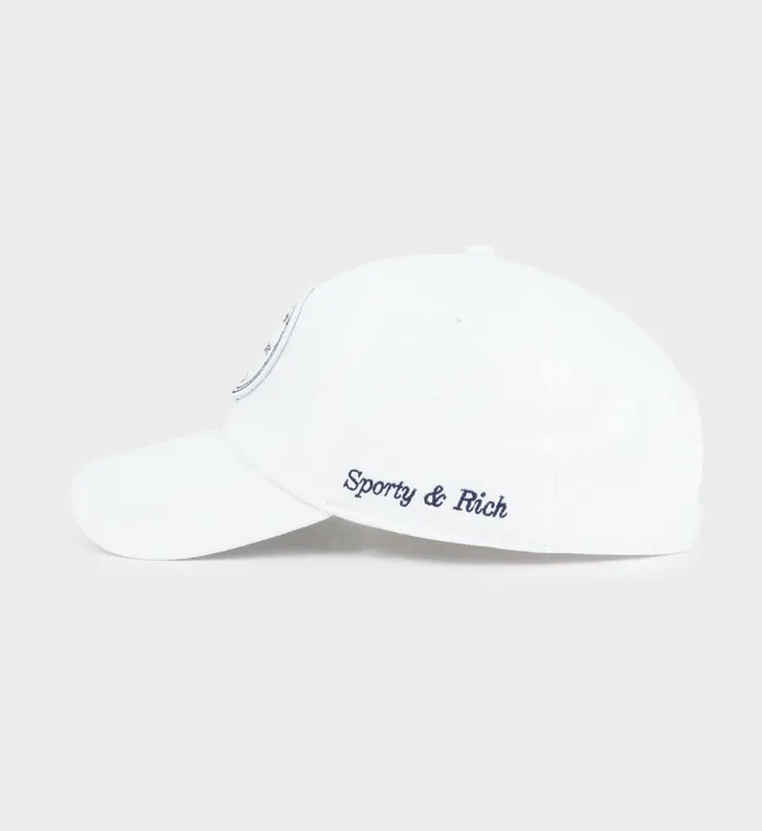 Hats Women Sporty and Rich Eden Crest Hat 8211 WhiteNavy