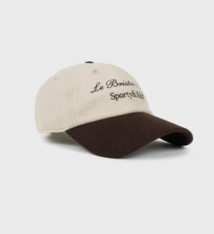 Hats Women Sporty and Rich Faubourg Wool Hat 8211 CreamChocolate