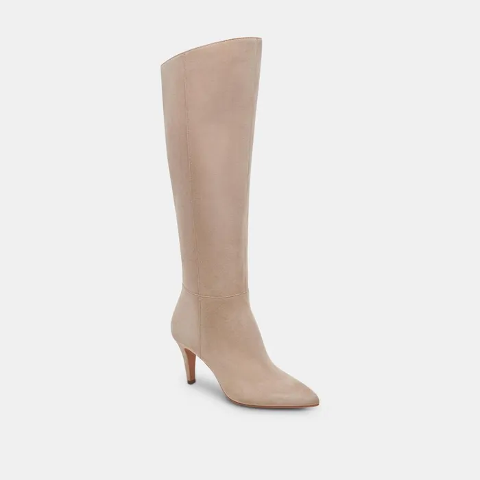 Haze Boots Taupe Suede Women Dolce Vita Boots and Booties