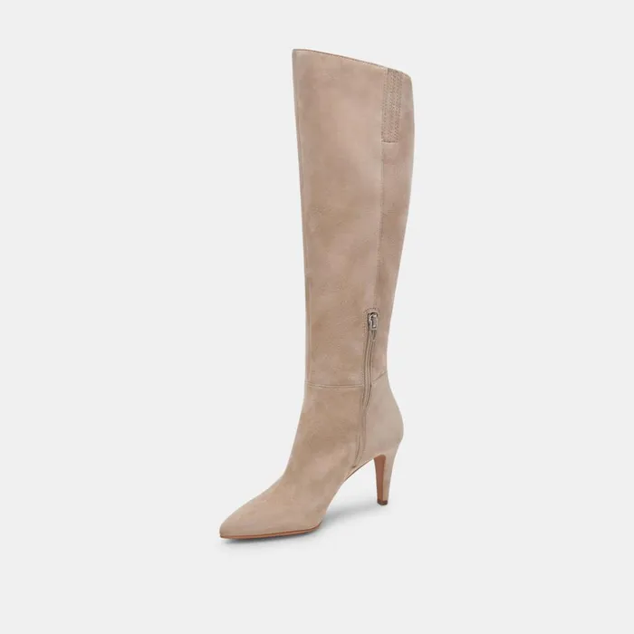 Haze Boots Taupe Suede Women Dolce Vita Boots and Booties