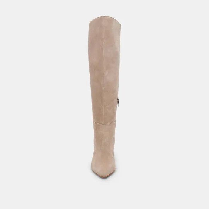 Haze Boots Taupe Suede Women Dolce Vita Boots and Booties