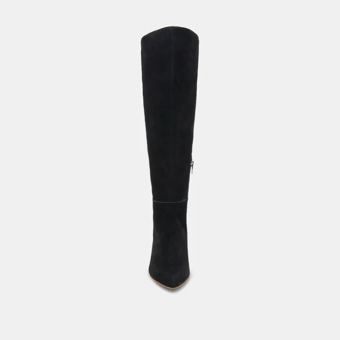 Haze Wide Calf Boots Onyx Suede Women Dolce Vita Boots and Booties