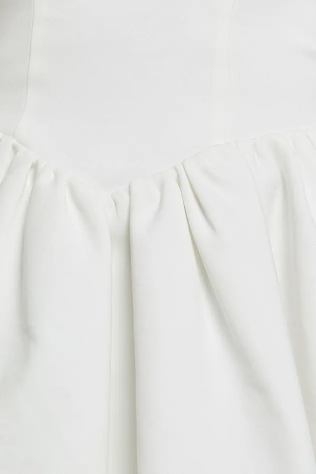 Helda Mini Dress 8211 Halter Tie Neck Corset Panel Dress In White Women Showpo Dresses