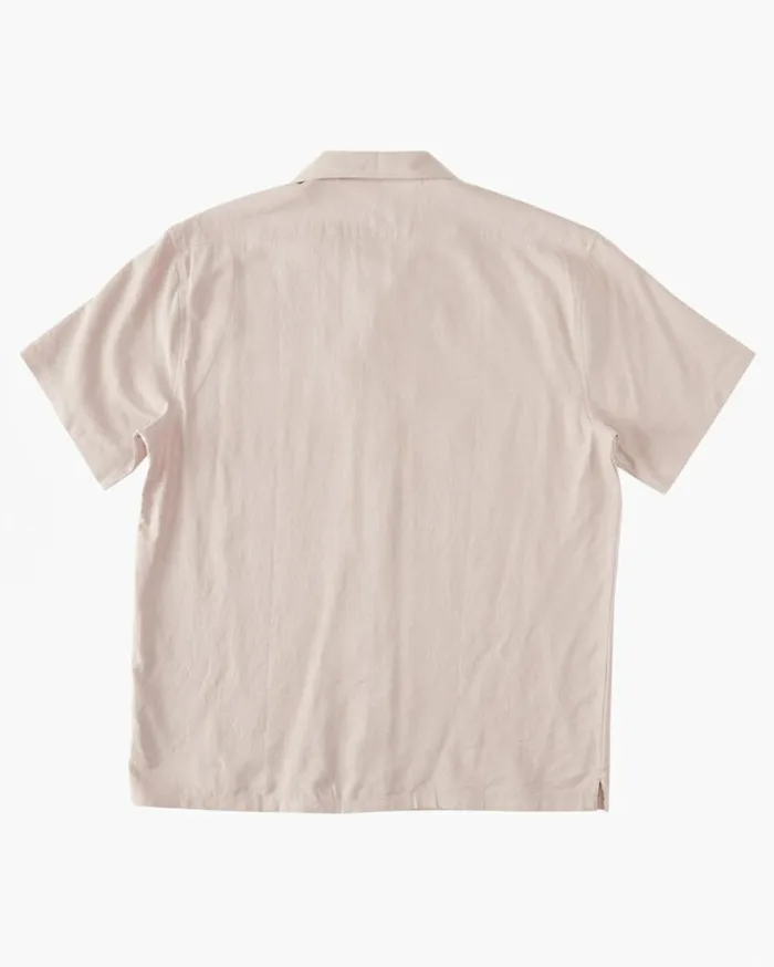 Hemp Vacay Short Sleeve Shirt Dusty Lilac Men Billabong Shirts