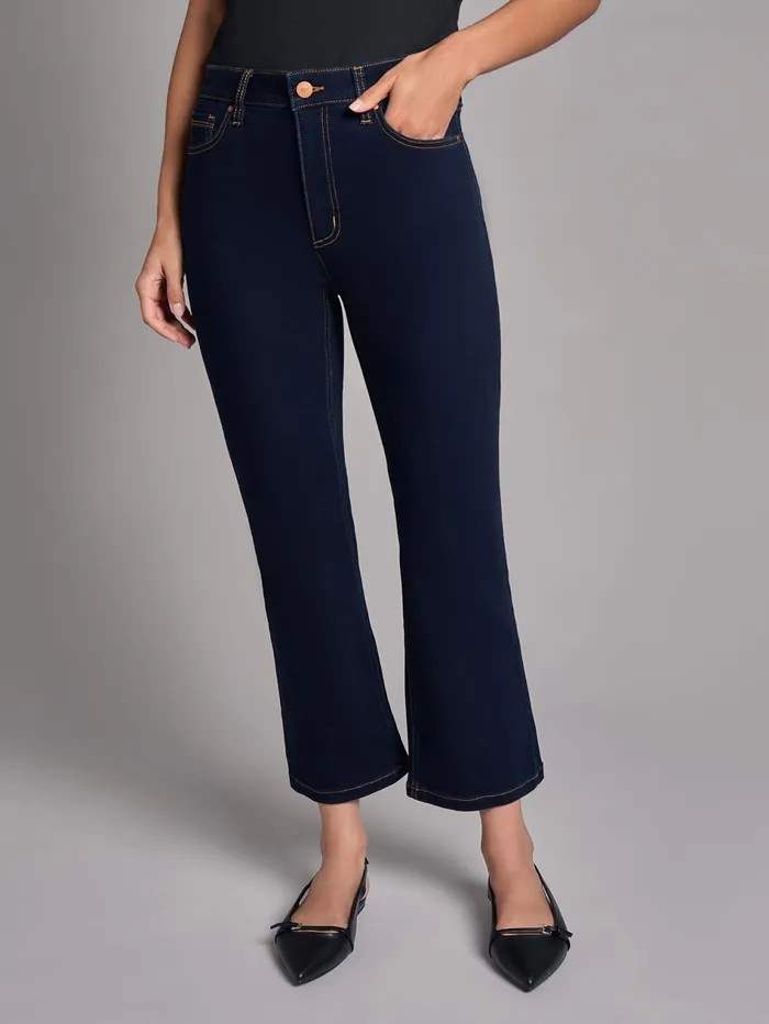 High Rise Cropped Kick Flare Jeans Women Jones New York Denim