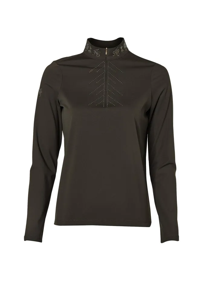 Holland Cooper Base Layers Women Crystal Base Layer Dark Olive Holland Cooper Base Layers Women Crystal Base Layer Dark Olive