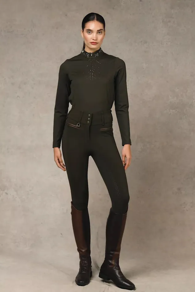 Holland Cooper Base Layers Women Crystal Base Layer Dark Olive Holland Cooper Base Layers Women Crystal Base Layer Dark Olive