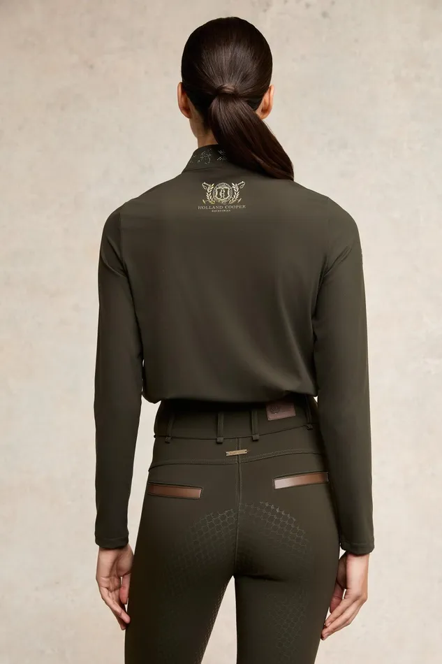Holland Cooper Base Layers Women Crystal Base Layer Dark Olive Holland Cooper Base Layers Women Crystal Base Layer Dark Olive