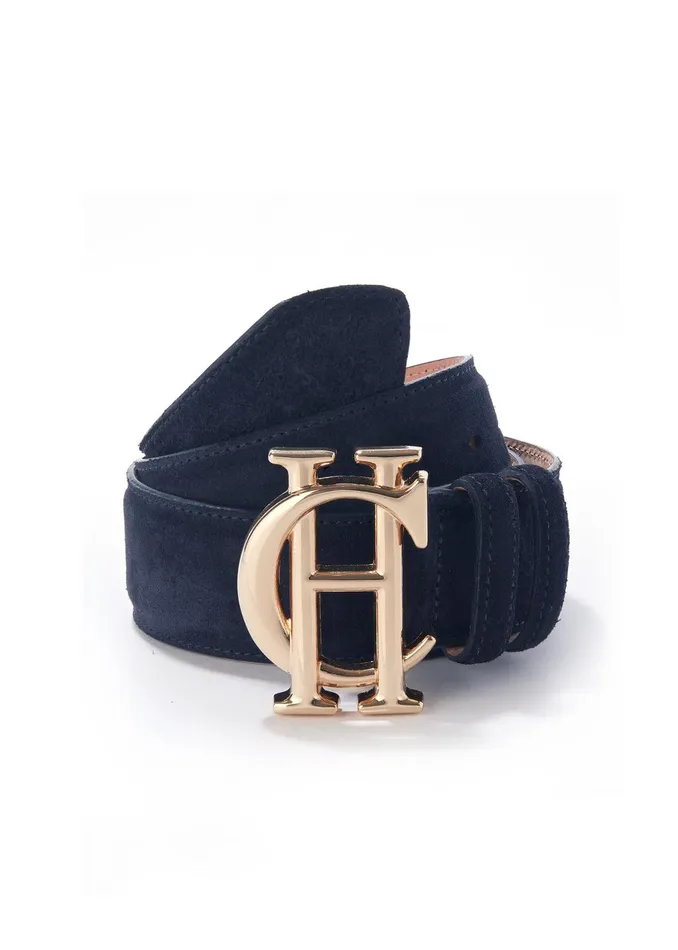 Holland Cooper Belts Women HC Classic Belt Suede Navy Holland Cooper Belts Women HC Classic Belt Suede Navy