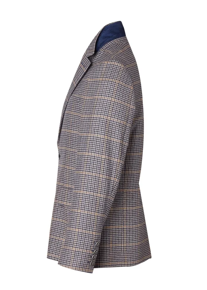 Holland Cooper Blazers Men The Single Breasted Blazer Prince Of Wales Navy Holland Cooper Blazers Men The Single Breasted Blazer Prince Of Wales Navy