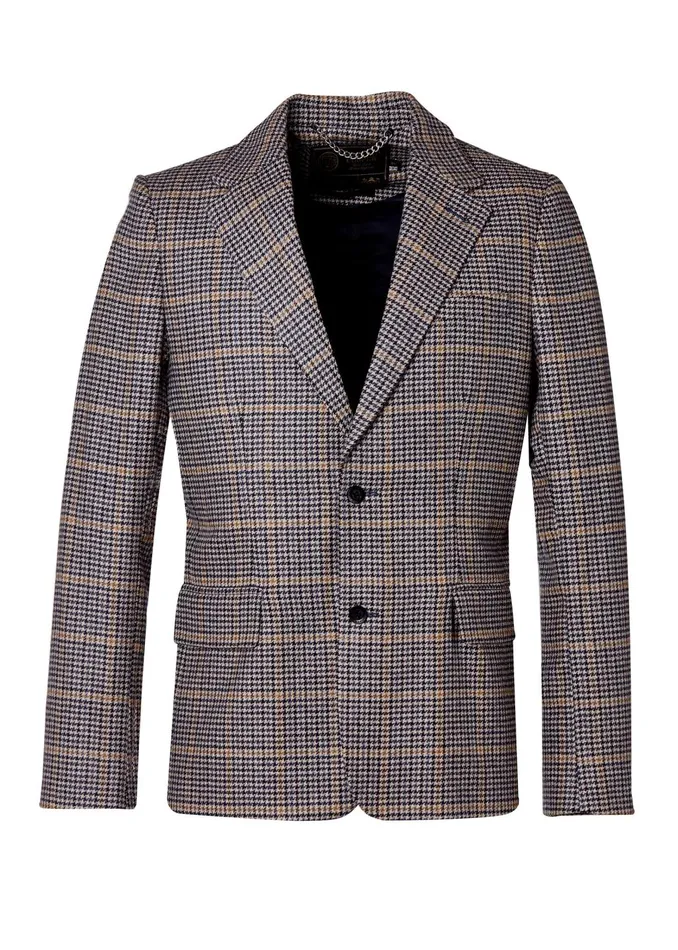 Holland Cooper Blazers Men The Single Breasted Blazer Prince Of Wales Navy Holland Cooper Blazers Men The Single Breasted Blazer Prince Of Wales Navy