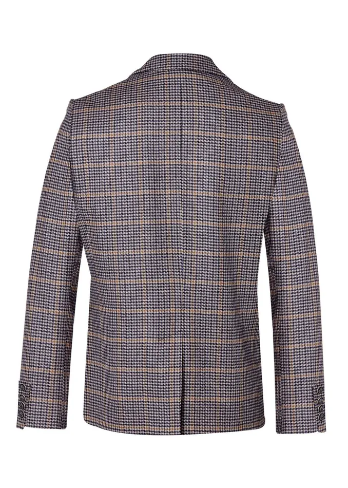 Holland Cooper Blazers Men The Single Breasted Blazer Prince Of Wales Navy Holland Cooper Blazers Men The Single Breasted Blazer Prince Of Wales Navy