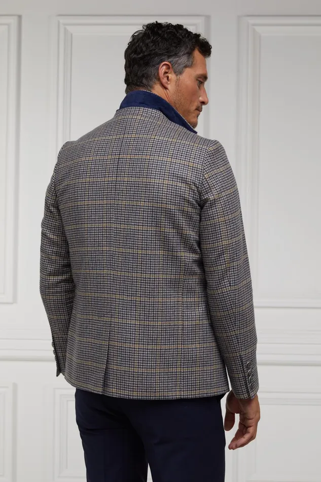 Holland Cooper Blazers Men The Single Breasted Blazer Prince Of Wales Navy Holland Cooper Blazers Men The Single Breasted Blazer Prince Of Wales Navy
